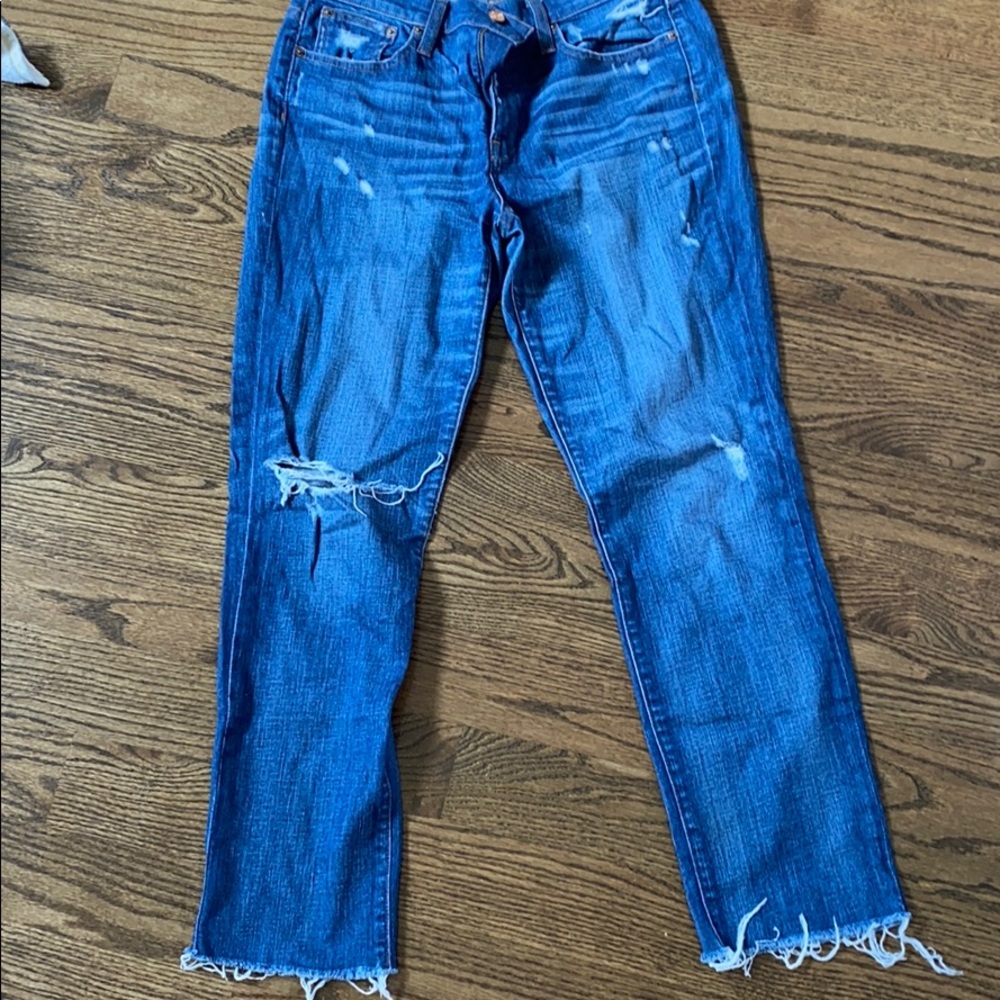 Jcrew size 28 slim broken in bf jeans